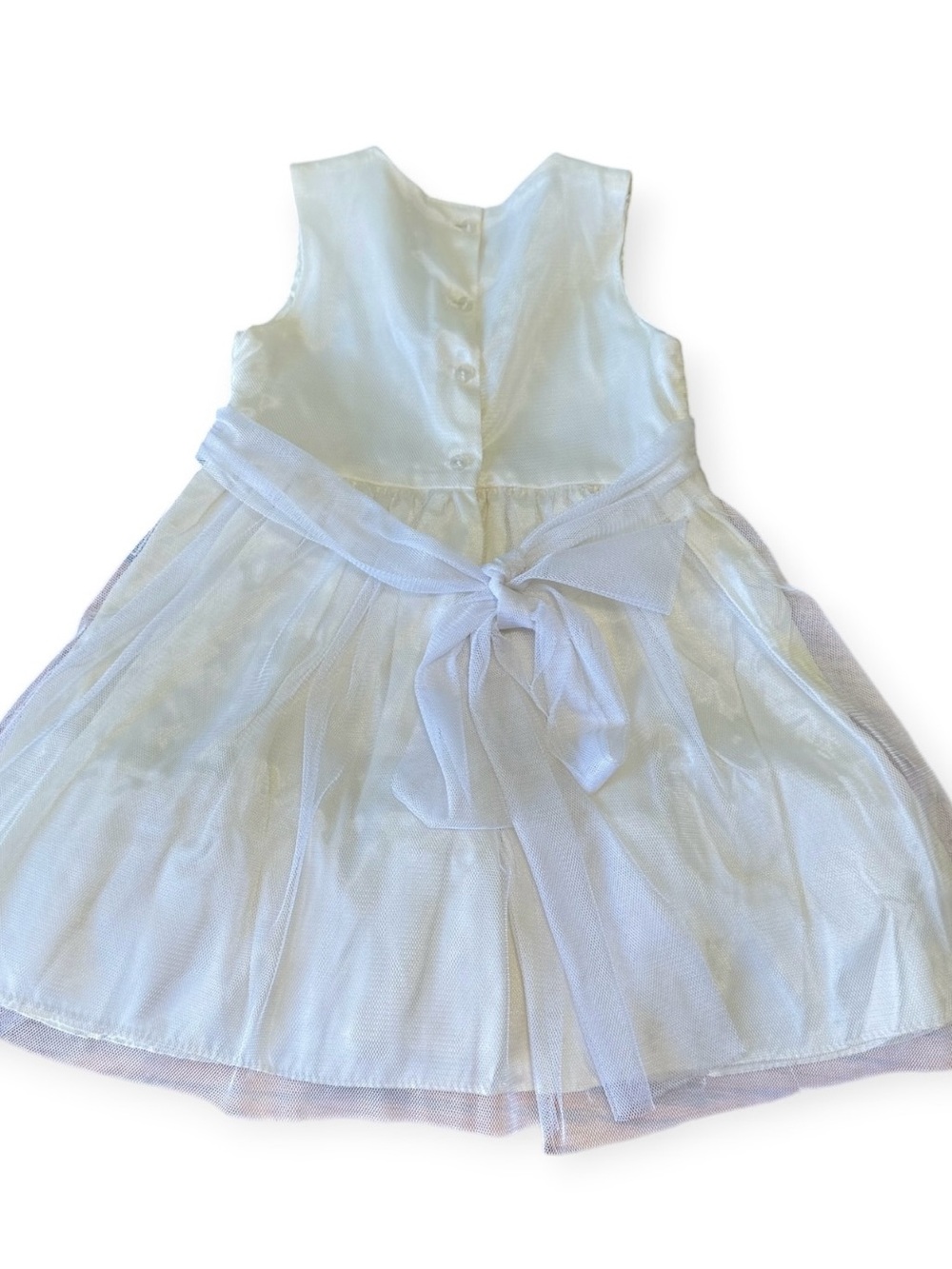 Vtg NWT New Lito 2T Dress White Ruffled Pageant, Flower Girl Sz 2T - Picture 4 of 8